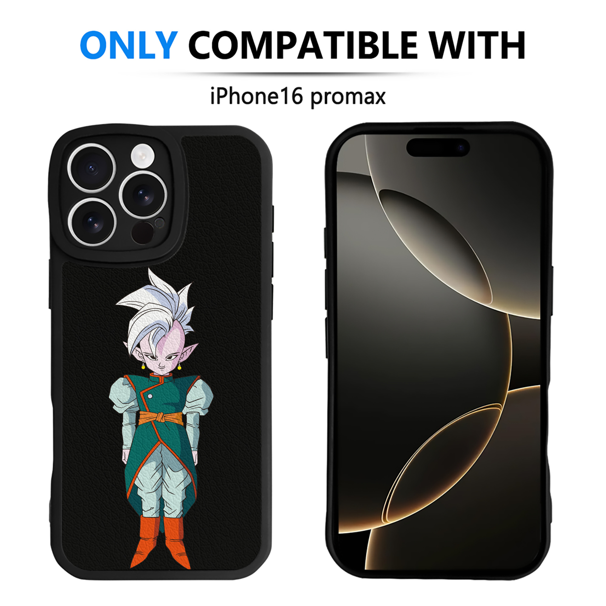 （画像用） ドラゴンボール DRAGON BALL 【iPhone 16シリーズ対応】シリコンスマホケース（レザー調） 材質：シリコン